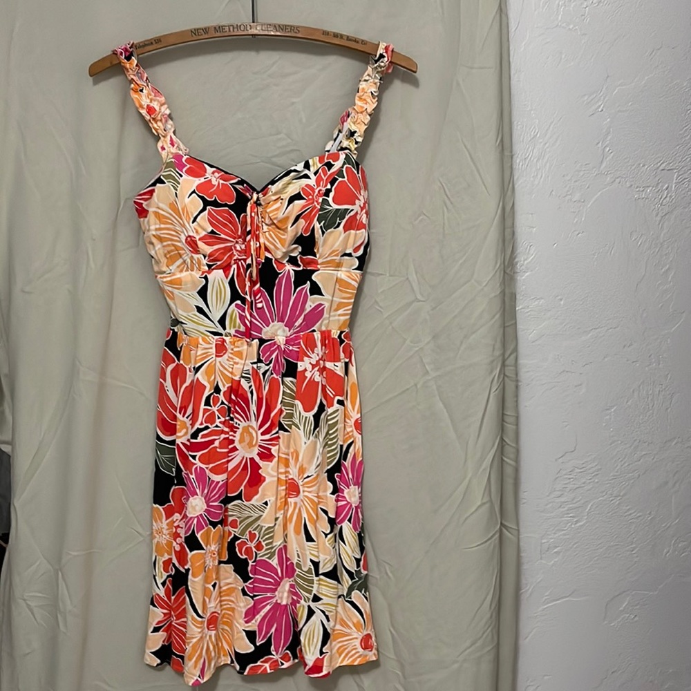 Floral Dress with Built In Cups